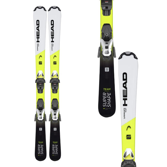 Head Supershape Team Easy Junior Ski 127 - 157 + JRS 7.5 GW Binding 2023 - Skiis & Biikes