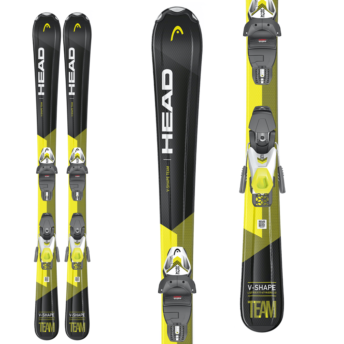 Head V - Shape SLR II Pro Jr. Skis + 4.5 GW AC Binding 2021 - Skiis & Biikes