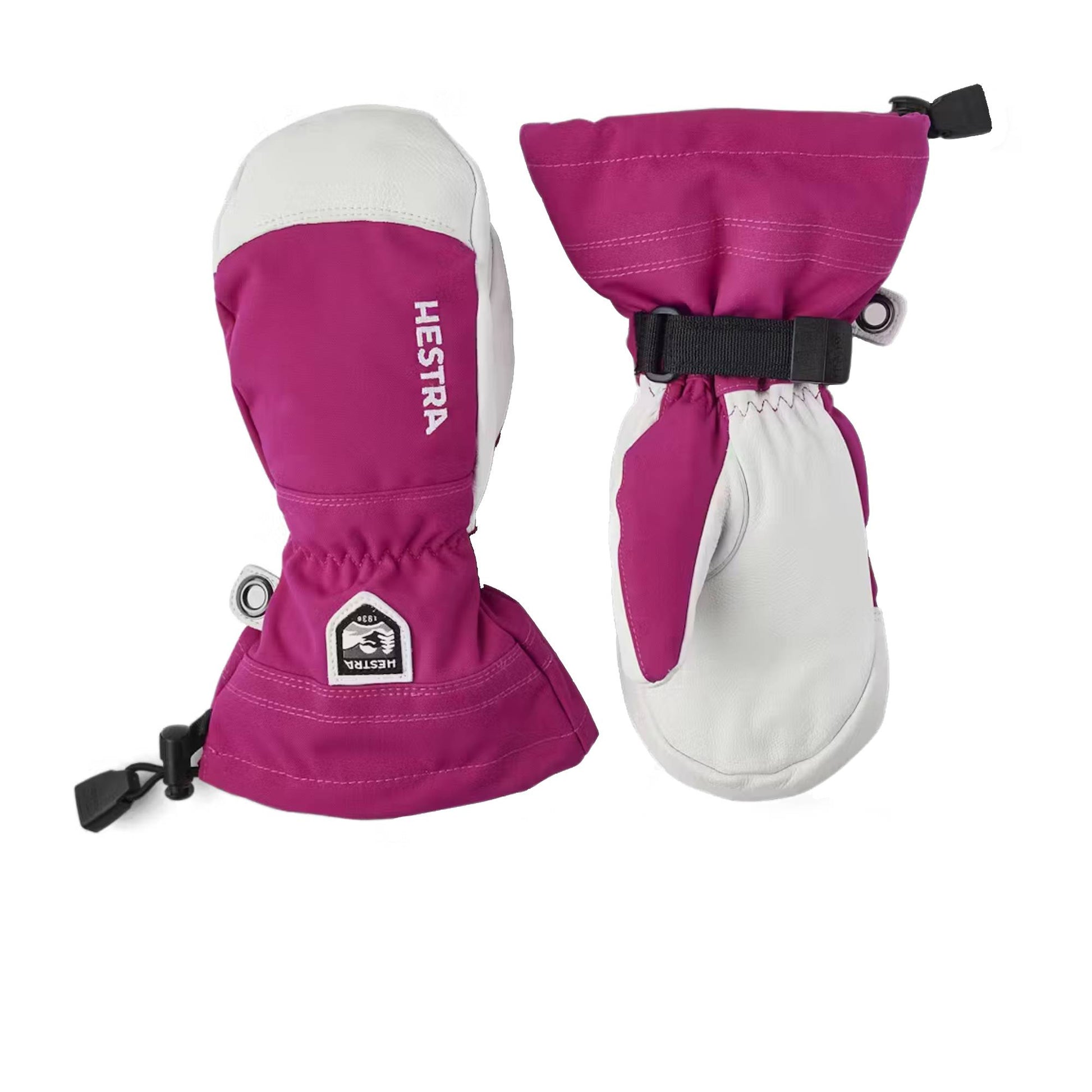 Hestra Army Leather Heli Ski Junior Mitt - Skiis & Biikes