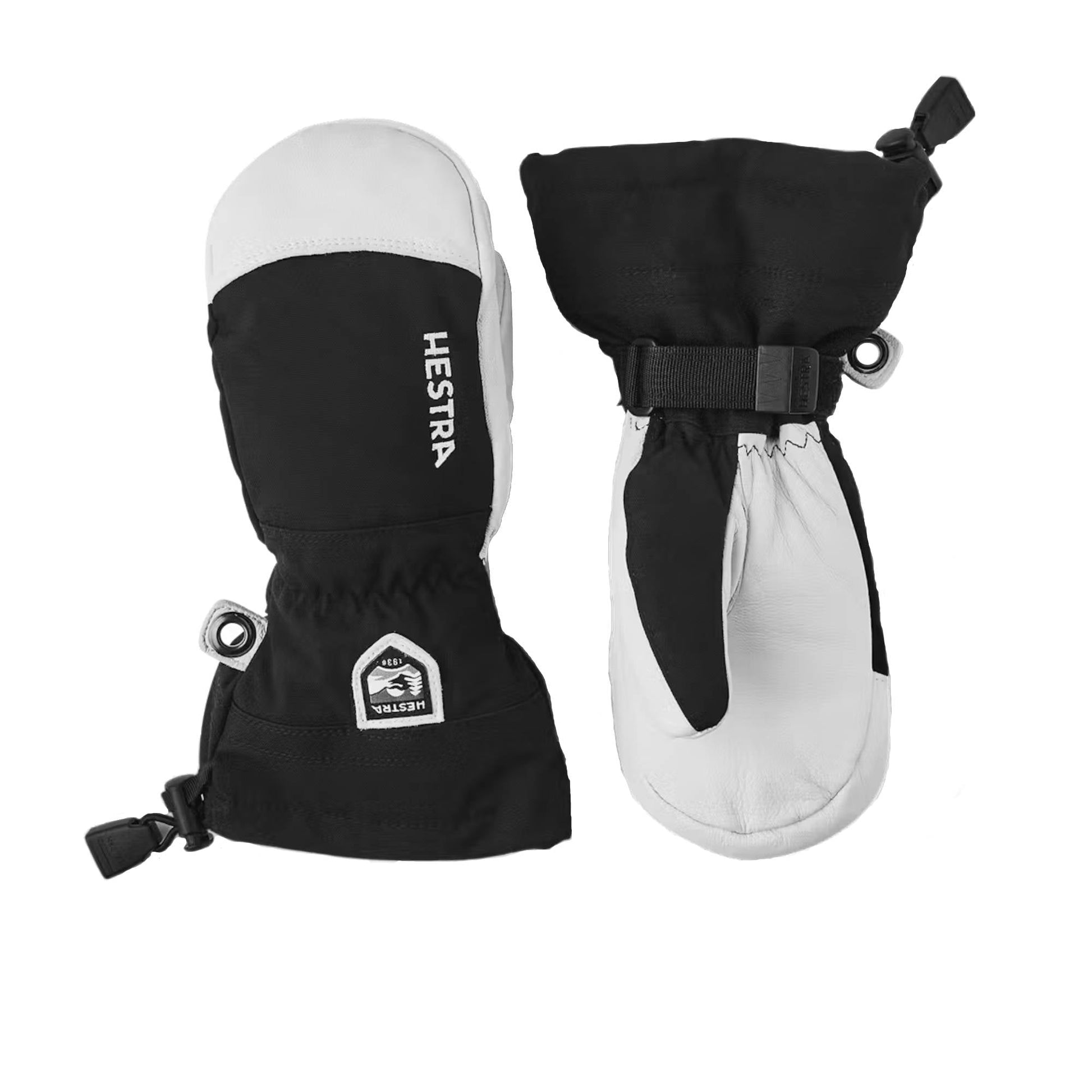 Hestra Army Leather Heli Ski Junior Mitt - Skiis & Biikes