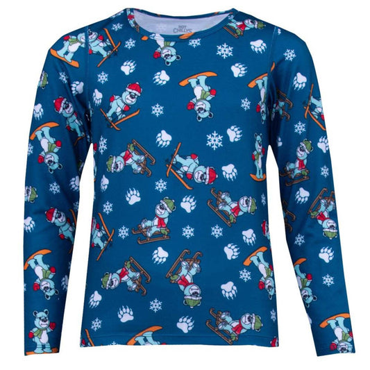 Hot Chilly's Velvet Print Youth Crew