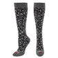 Hot Chilly's Cheetah Mid Vol Womens Sock - Skiis & Biikes