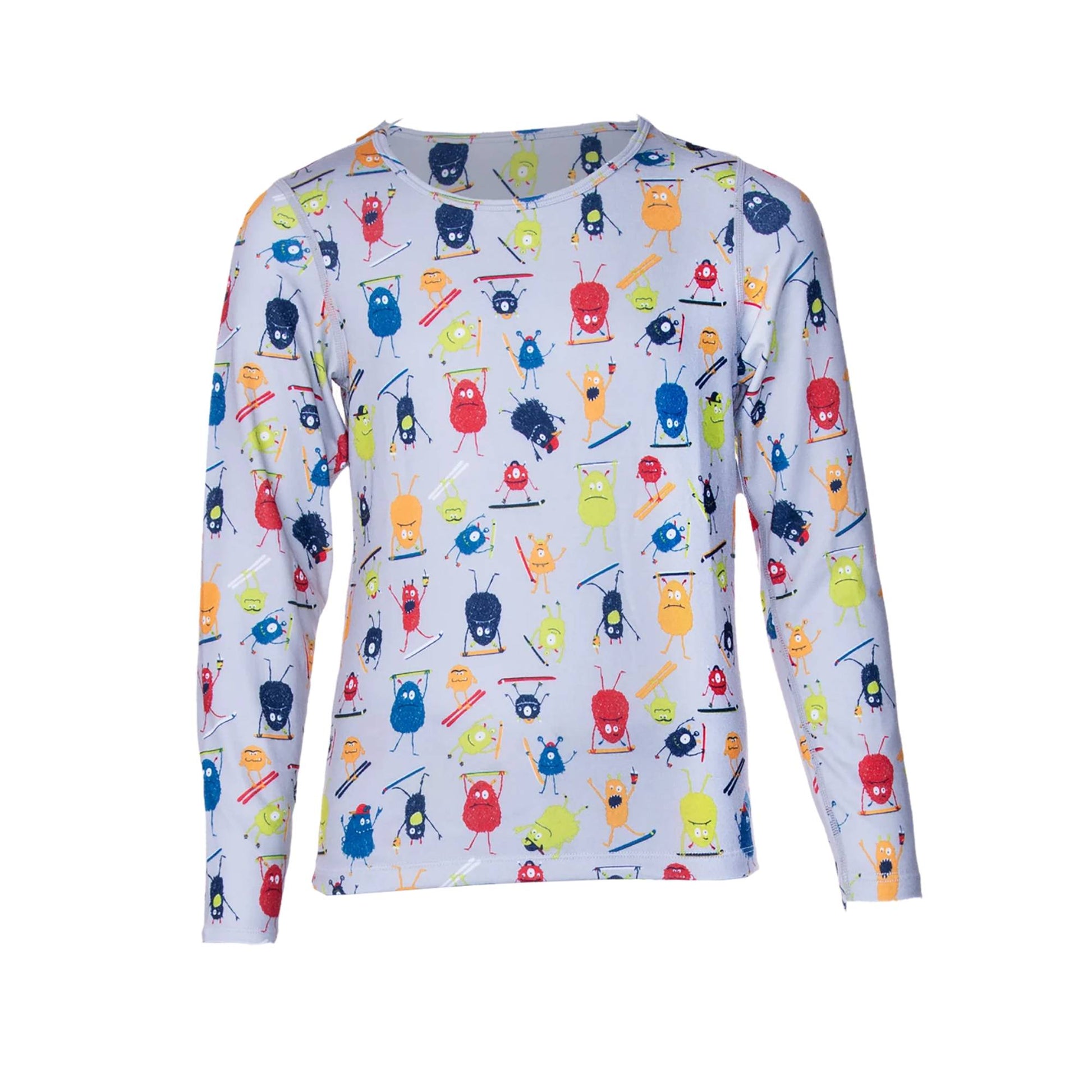 Hot Chillys Originals Youth Print Crew 2026 - Skiis & Biikes