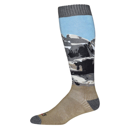 Hot Chillys Scenic Mens Mid Volume Sock - Skiis & Biikes