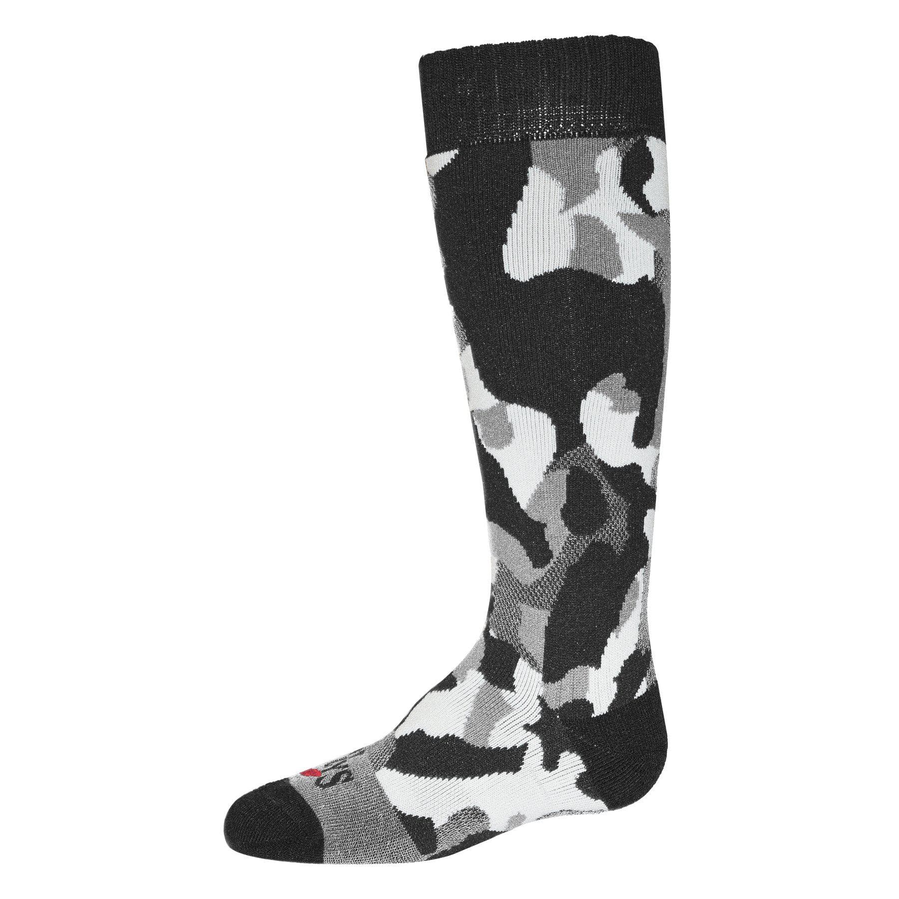 Hot Chillys Tex Camo Youth Mid Volume Sock - Skiis & Biikes