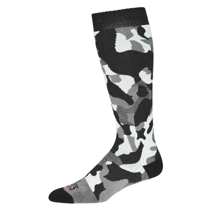 Hot Chillys Textured Camo Mens Mid Volume Sock - Skiis & Biikes