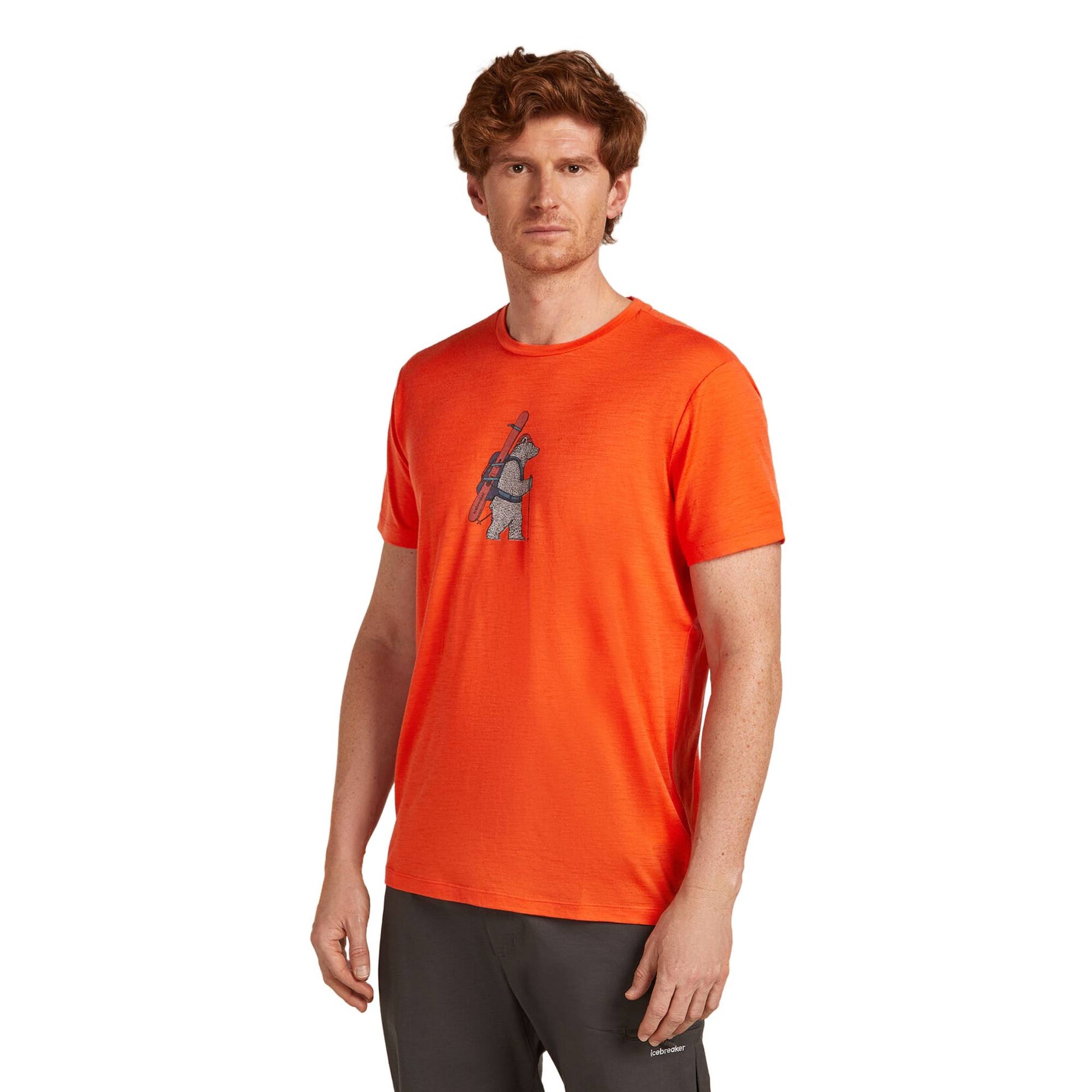 Icebreaker 150 Tech Lite Bear Tour Mens SS Tee - Skiis & Biikes