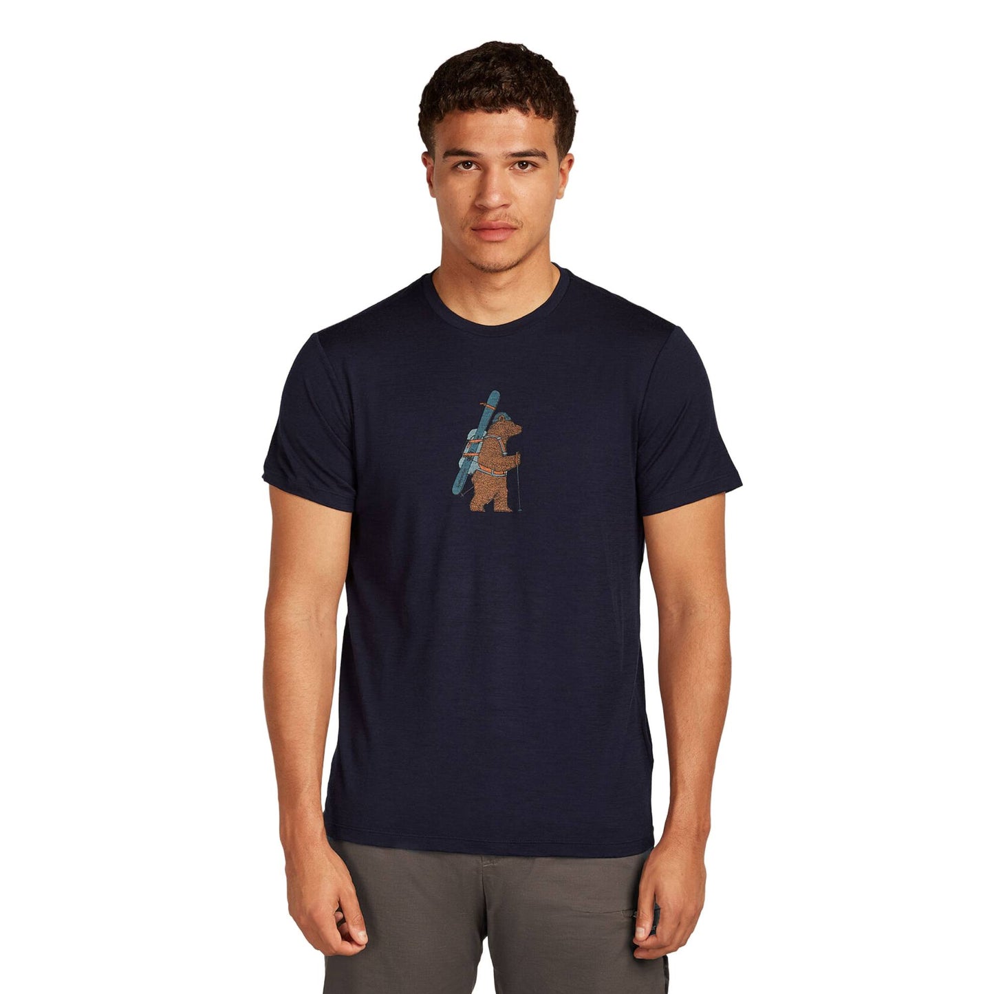 Icebreaker 150 Tech Lite Bear Tour Mens SS Tee - Skiis & Biikes