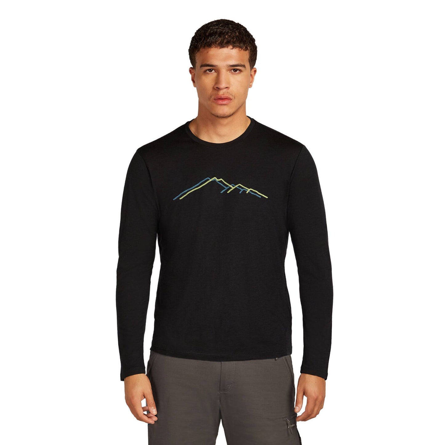 Icebreaker 150 Tech Lite Mens LS Tee GRX1 - Skiis & Biikes