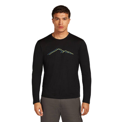 Icebreaker 150 Tech Lite Mens LS Tee GRX1 - Skiis & Biikes