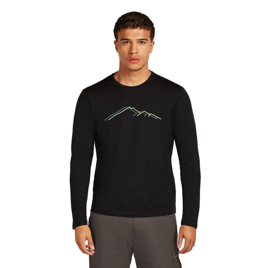 Icebreaker 150 Tech Lite Mens LS Tee GRX1 - Skiis & Biikes