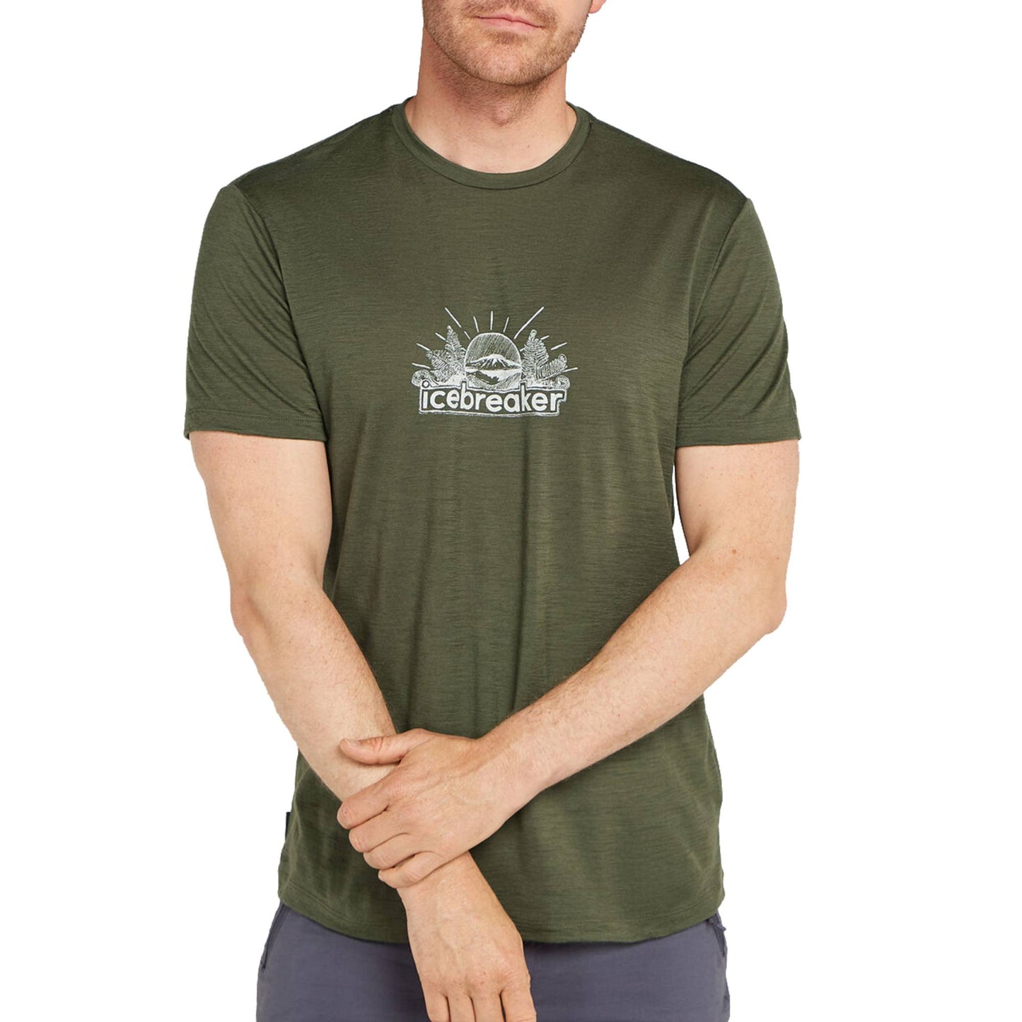 Icebreaker 150 Tech Lite Mens SS Tee Grown Naturally - Skiis & Biikes