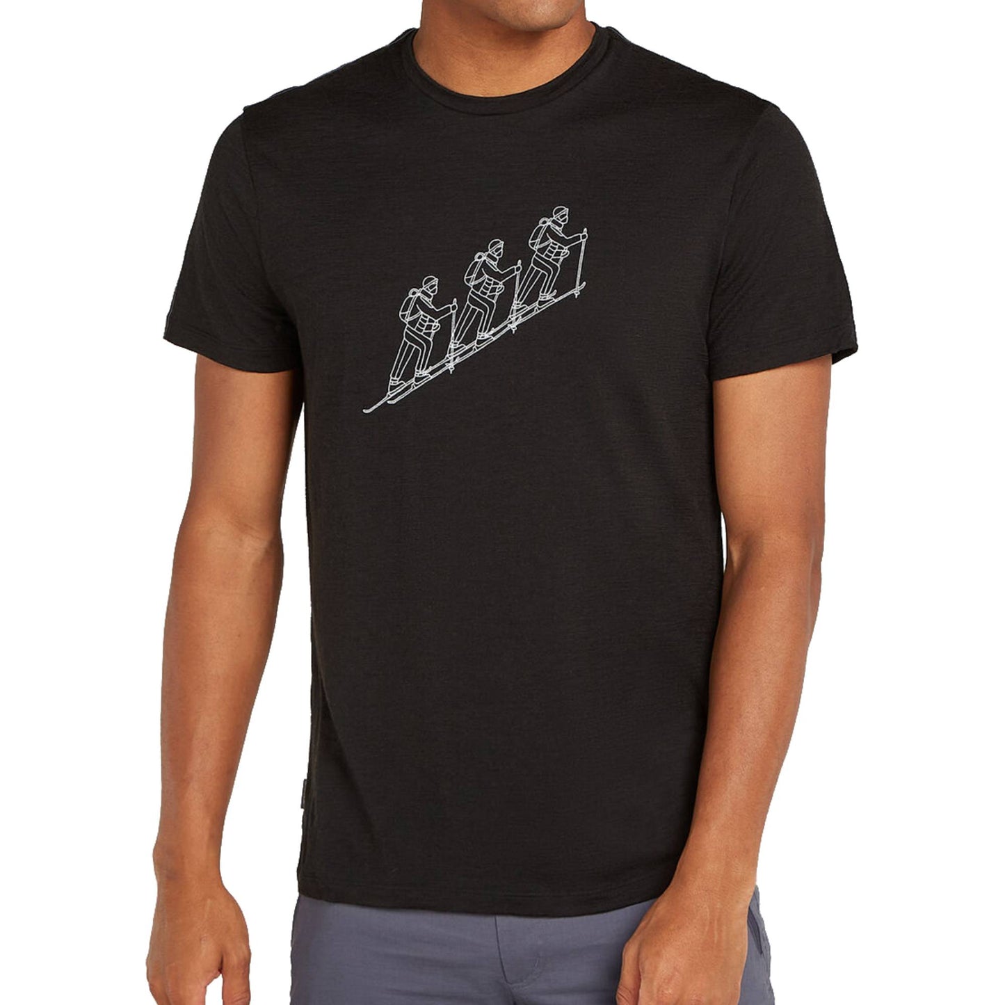 Icebreaker 150 Tech Lite Mens SS Tee Natural Ski Tour - Skiis & Biikes
