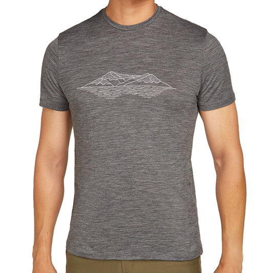 Icebreaker 150 Tech Lite Mens SS Tee Pukaki - Skiis & Biikes