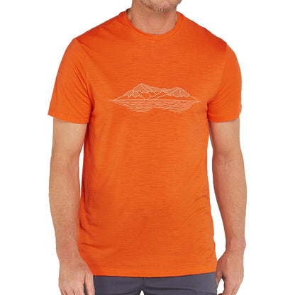 Icebreaker 150 Tech Lite Mens SS Tee Pukaki - Skiis & Biikes