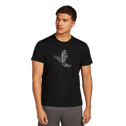 Icebreaker 150 Tech Lite Skiing Yeti Mens SS Tee - Skiis & Biikes