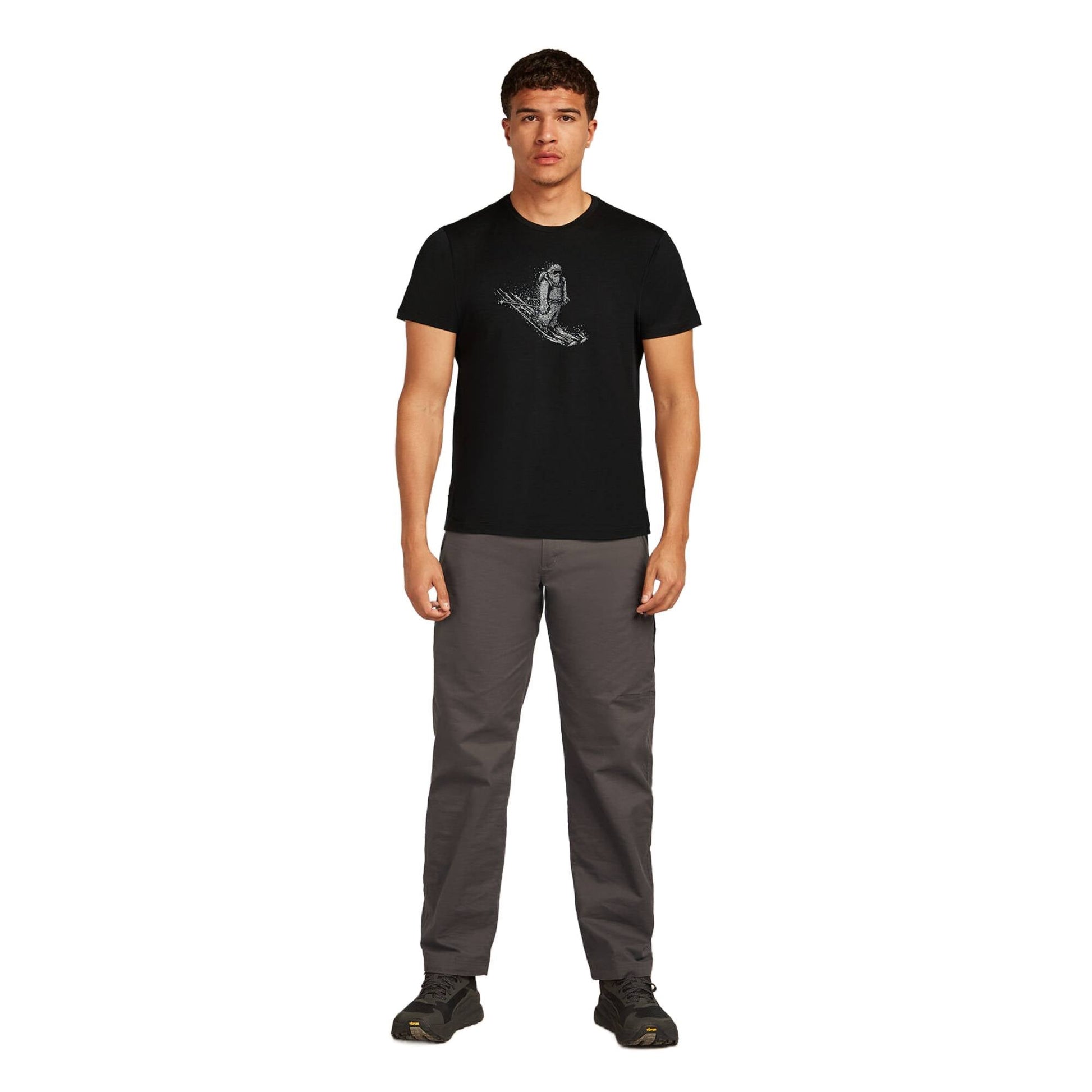 Icebreaker 150 Tech Lite Skiing Yeti Mens SS Tee - Skiis & Biikes
