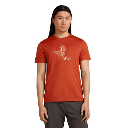 Icebreaker 150 Tech Lite Skiing Yeti Mens SS Tee - Skiis & Biikes