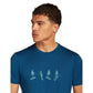 Icebreaker 150 Tech Lite Snow Day Mens SS Tee - Skiis & Biikes