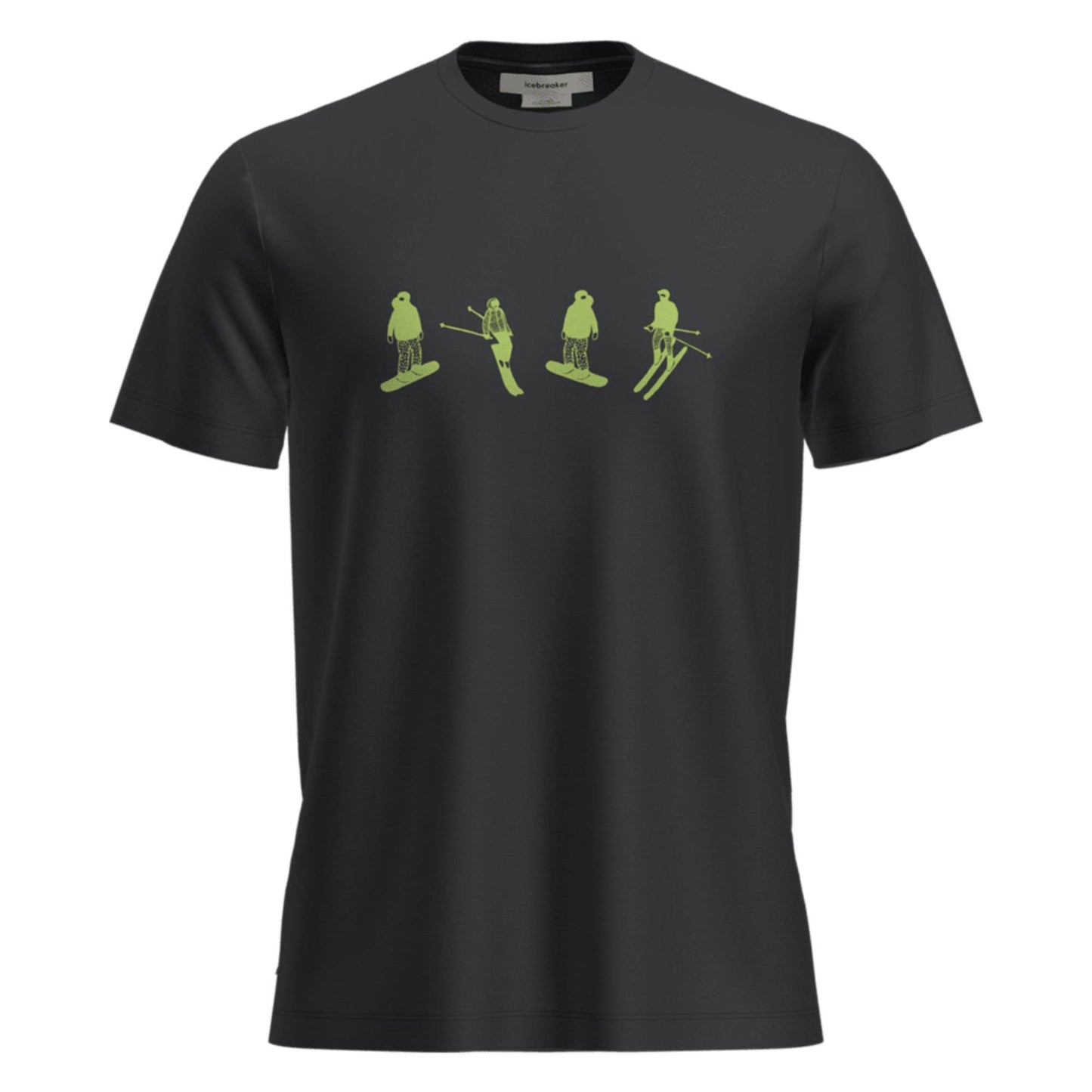 Icebreaker 150 Tech Lite Snow Day Mens SS Tee - Skiis & Biikes