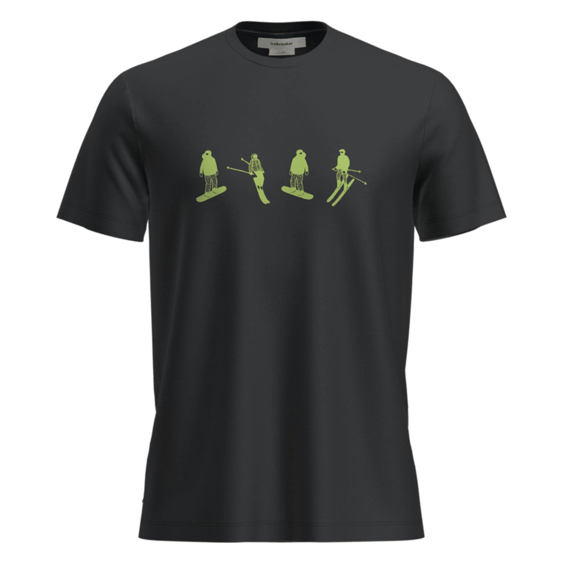 Icebreaker 150 Tech Lite Snow Day Mens SS Tee - Skiis & Biikes
