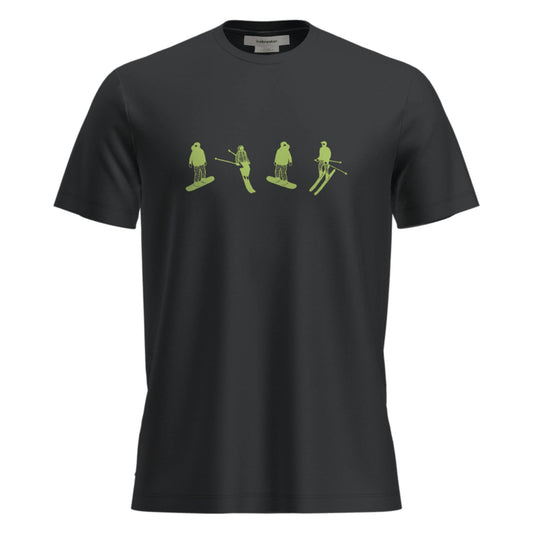Icebreaker 150 Tech Lite Snow Day Mens SS Tee - Skiis & Biikes