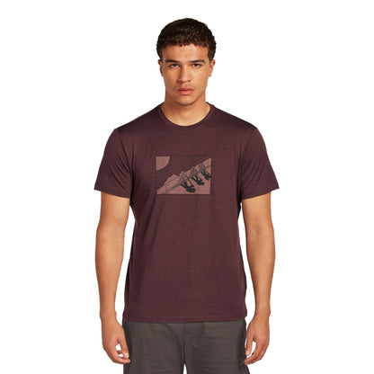 Icebreaker 150 Tech Lite Wild Pack Mens SS Tee - Skiis & Biikes