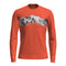 Icebreaker 200 Oasis Mens LS Crewe Remarkables - Skiis & Biikes