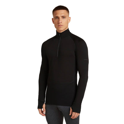 Icebreaker 200 ZoneKnit Mens LS Half Zip - Skiis & Biikes