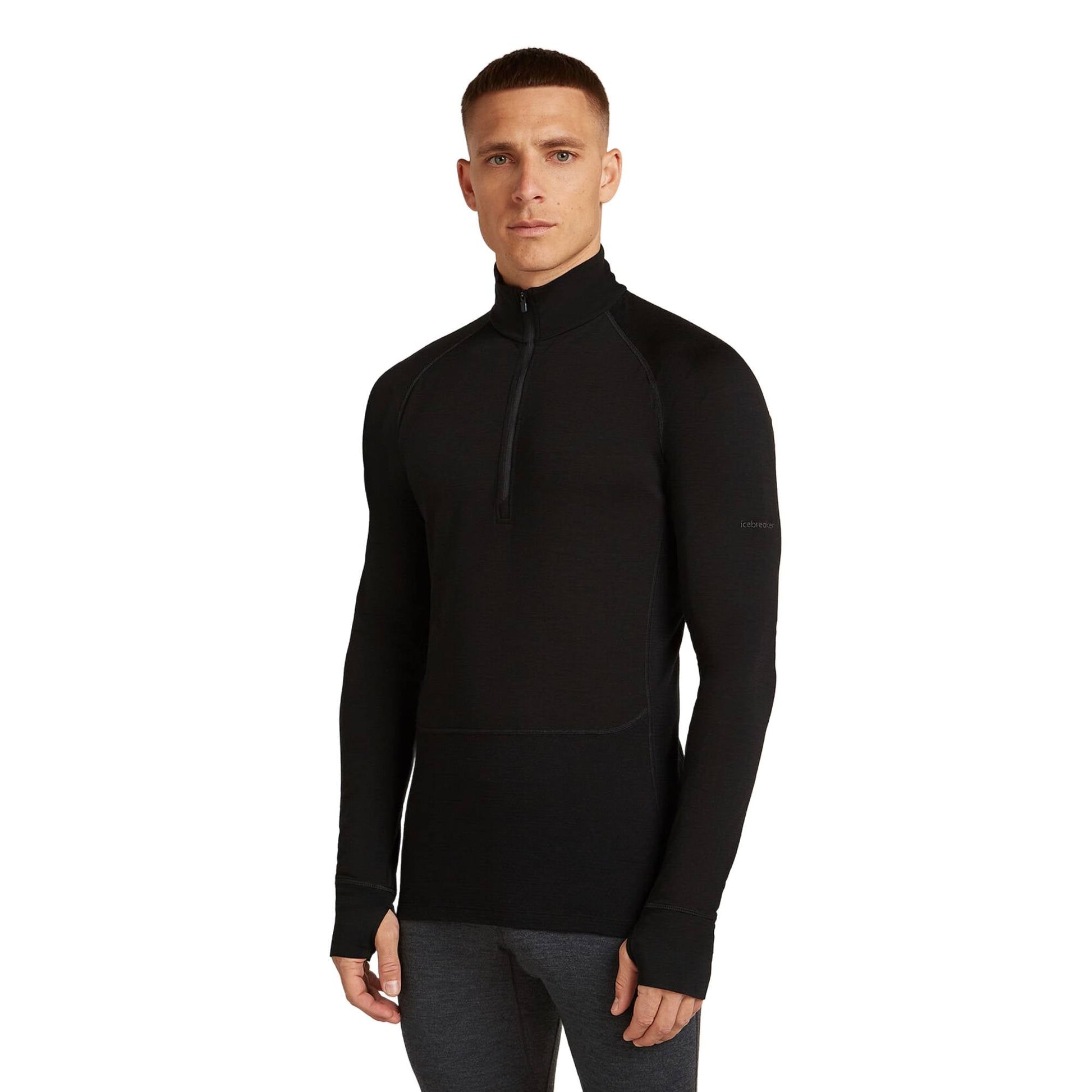 Icebreaker 200 ZoneKnit Mens LS Half Zip - Skiis & Biikes