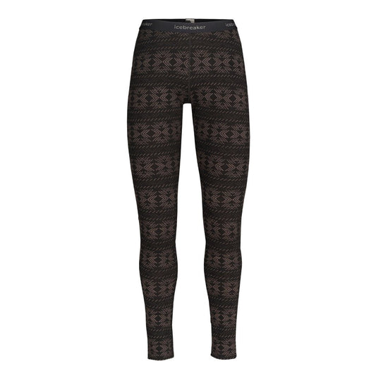 Icebreaker 250 Vertex Crystaline Womens Leggings - Skiis & Biikes