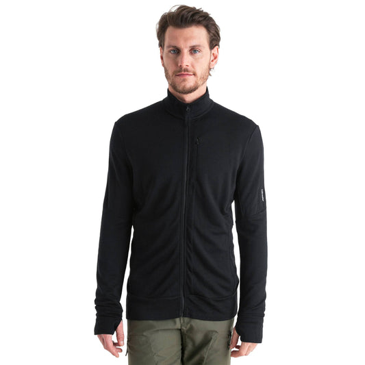 Icebreaker 260 Quantum Mens LS Zip - Skiis & Biikes