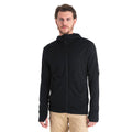 Icebreaker 260 Quantum Mens LS Zip Hoodie - Skiis & Biikes