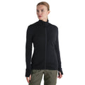 Icebreaker 260 Quantum Womens LS Zip - Skiis & Biikes