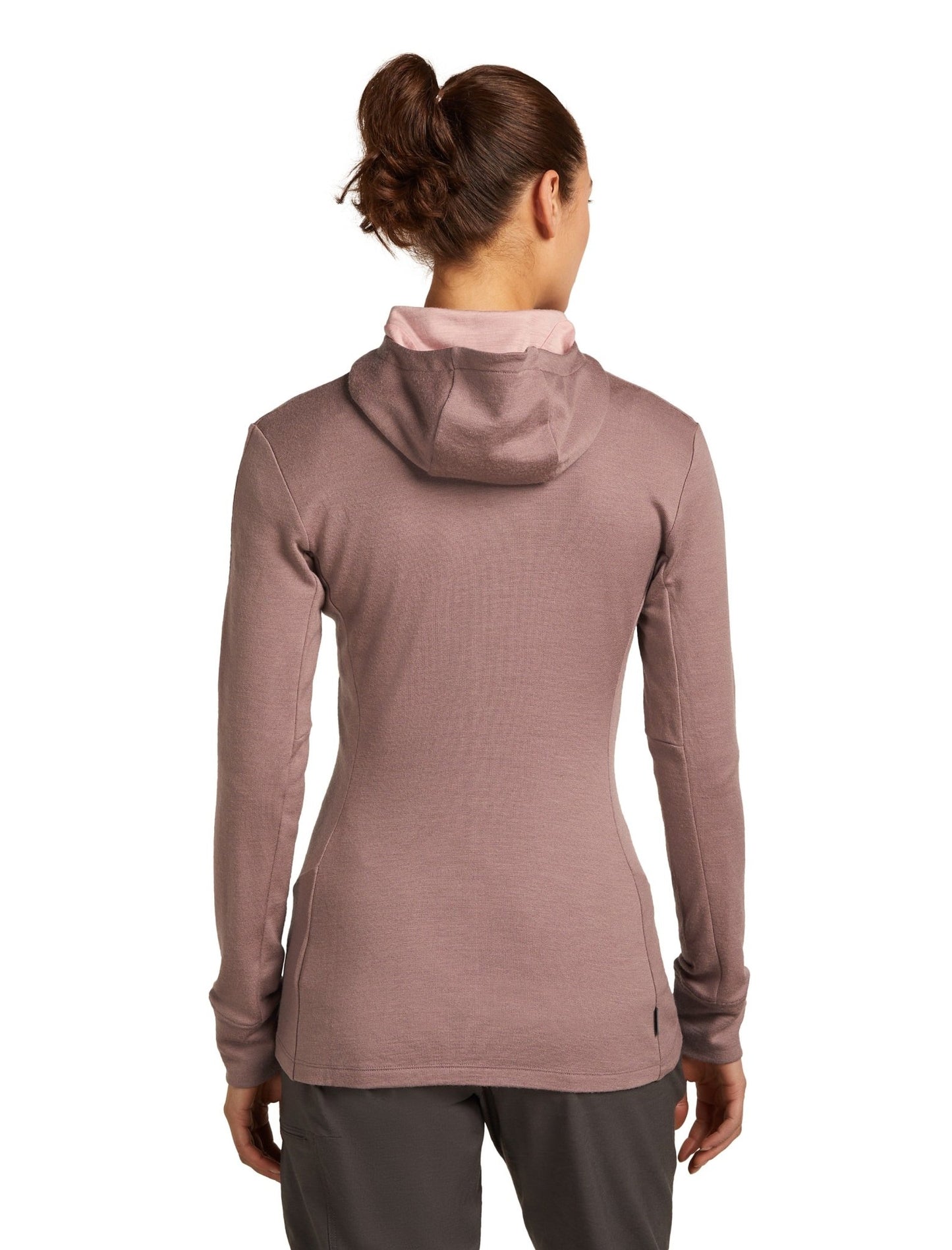 Icebreaker 260 Quantum Womens LS Zip Hoodie - Skiis & Biikes
