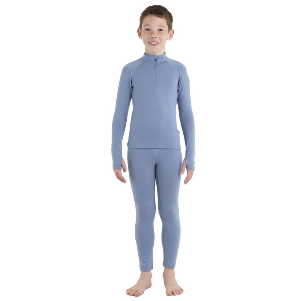 Icebreaker 260 Tech Kids LS Half Zip - Skiis & Biikes