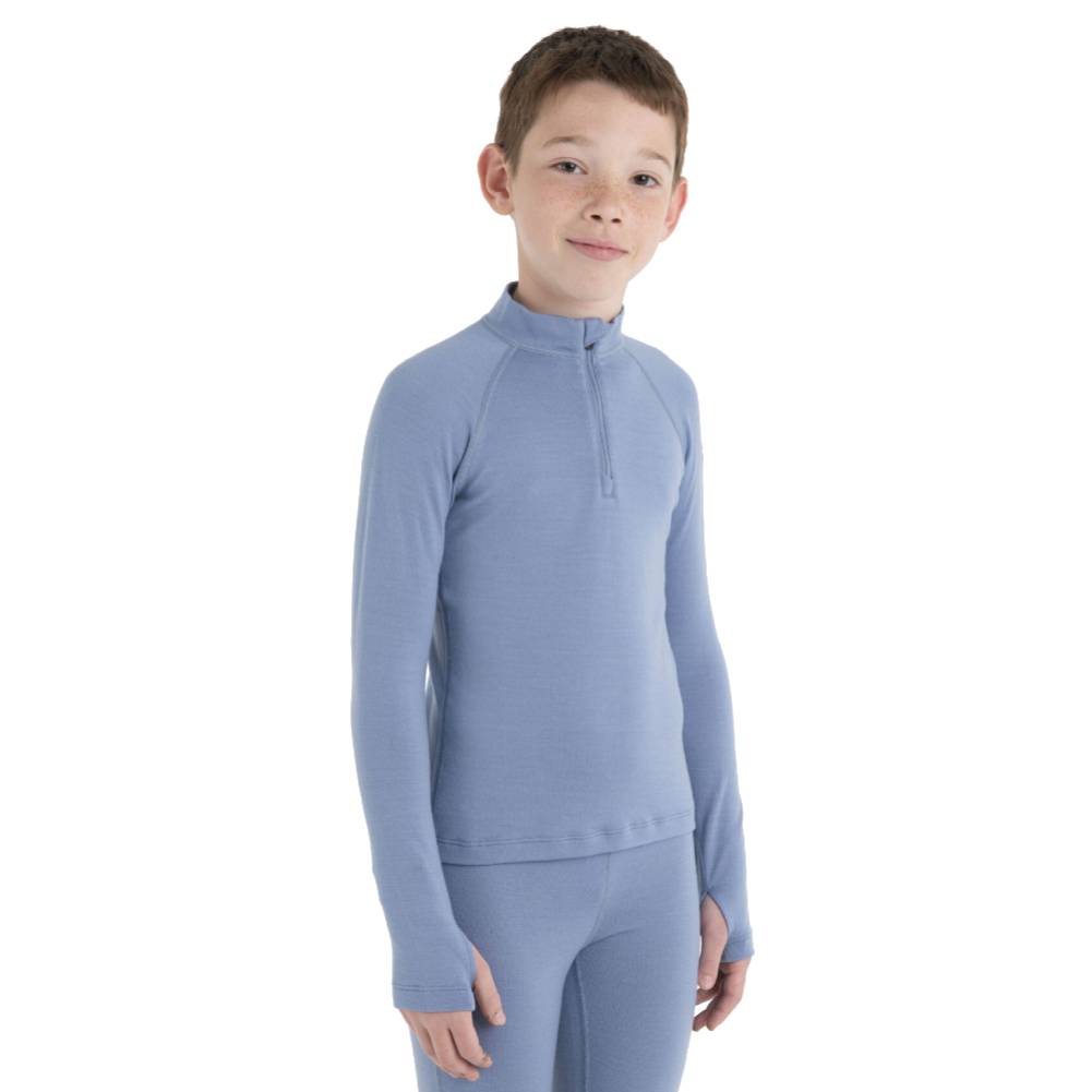 Icebreaker 260 Tech Kids LS Half Zip - Skiis & Biikes