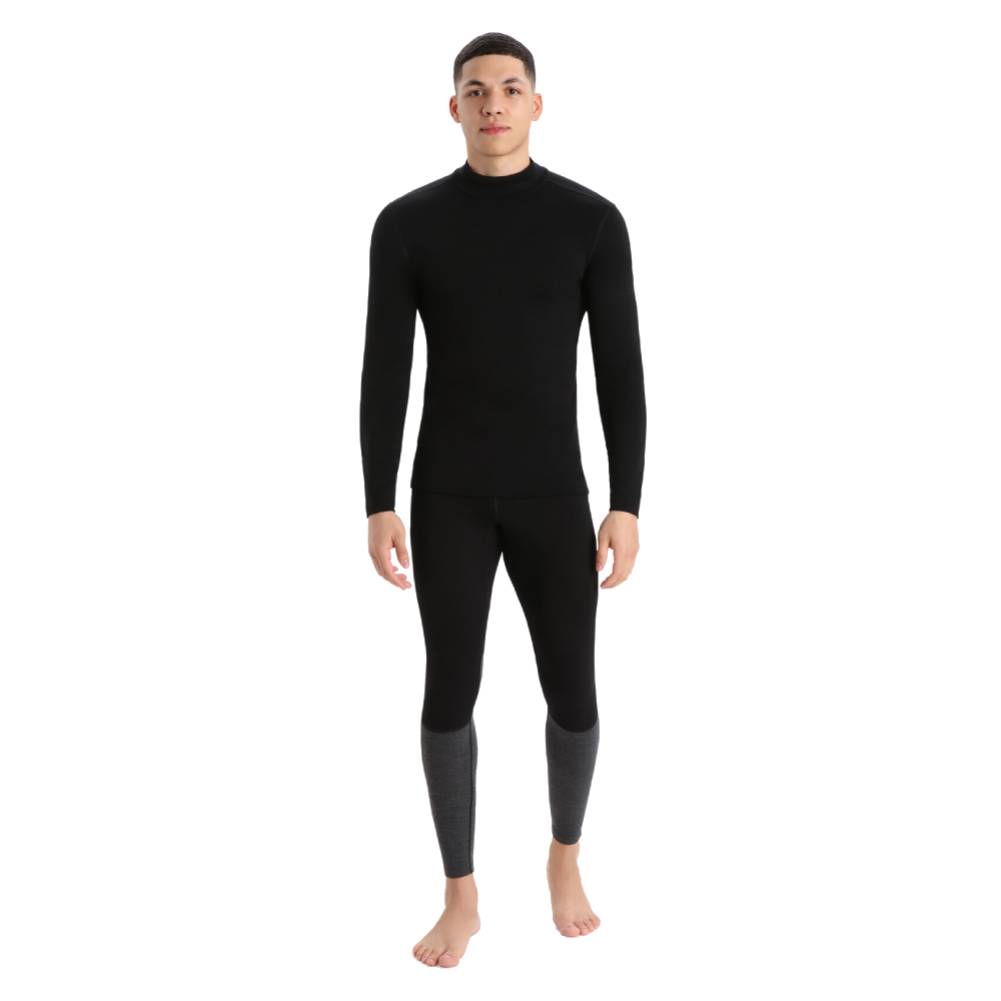 Icebreaker 260 Tech Mens LS Turtleneck - Skiis & Biikes