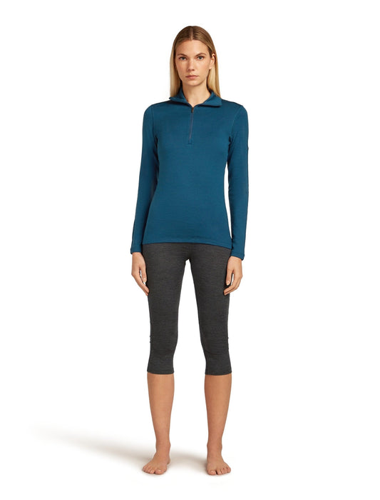 Icebreaker 260 Tech Womens LS Half Zip - Skiis & Biikes