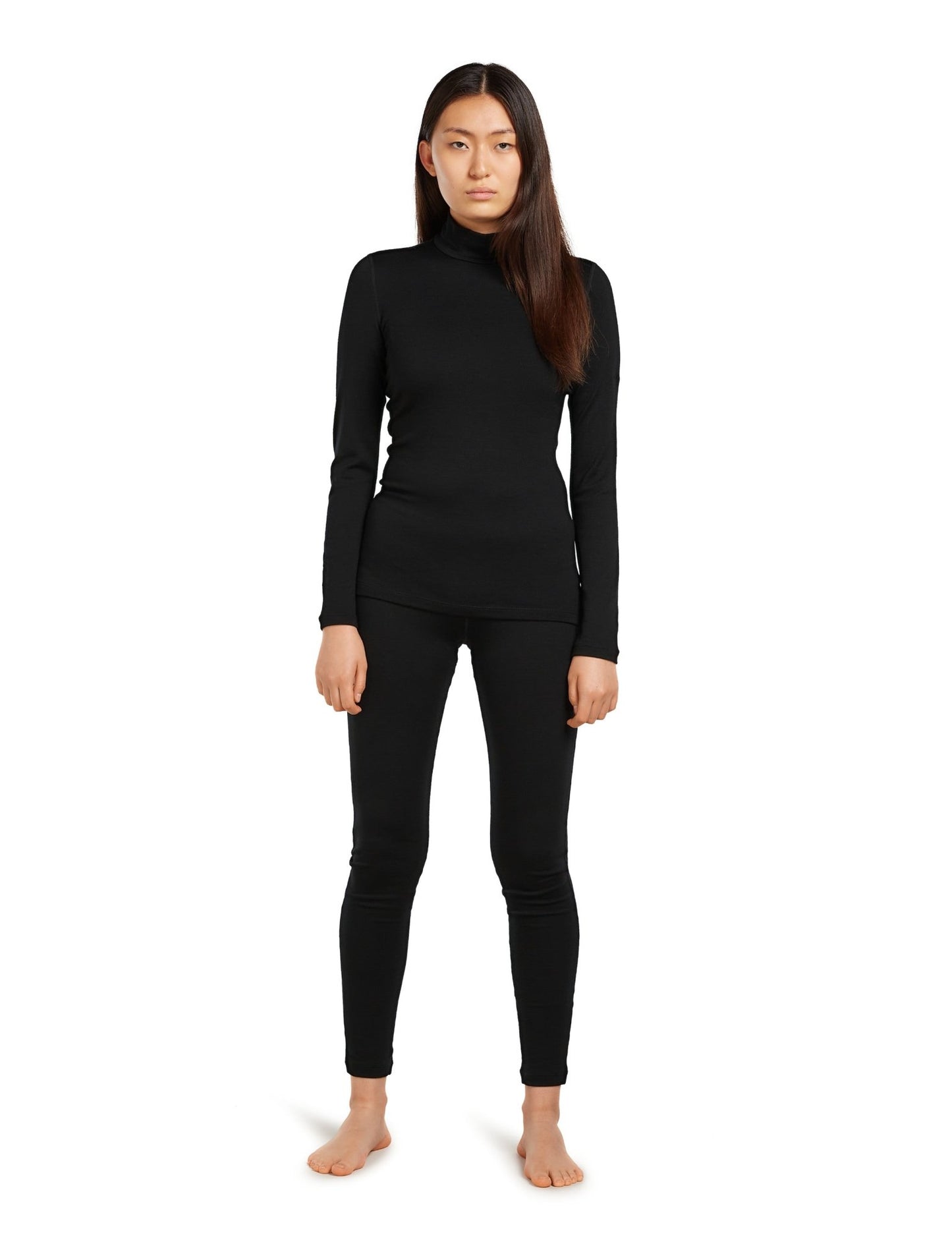 Icebreaker 260 Tech Womens LS Turtleneck - Skiis & Biikes