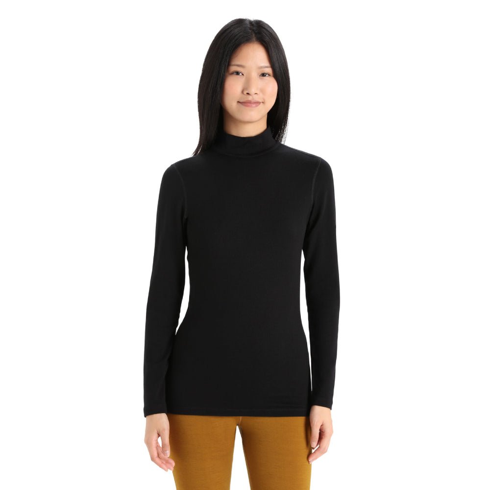 Icebreaker 260 Tech Womens LS Turtleneck - Skiis & Biikes