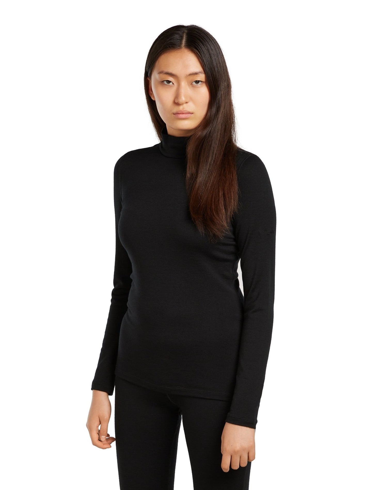 Icebreaker 260 Tech Womens LS Turtleneck - Skiis & Biikes