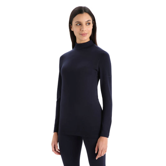 Icebreaker 260 Tech Womens LS Turtleneck - Skiis & Biikes