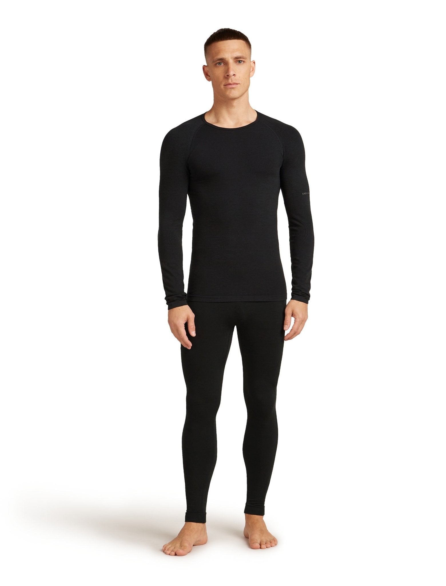 Icebreaker 260 ZoneKnit Mens Seamless LS Crewe - Skiis & Biikes