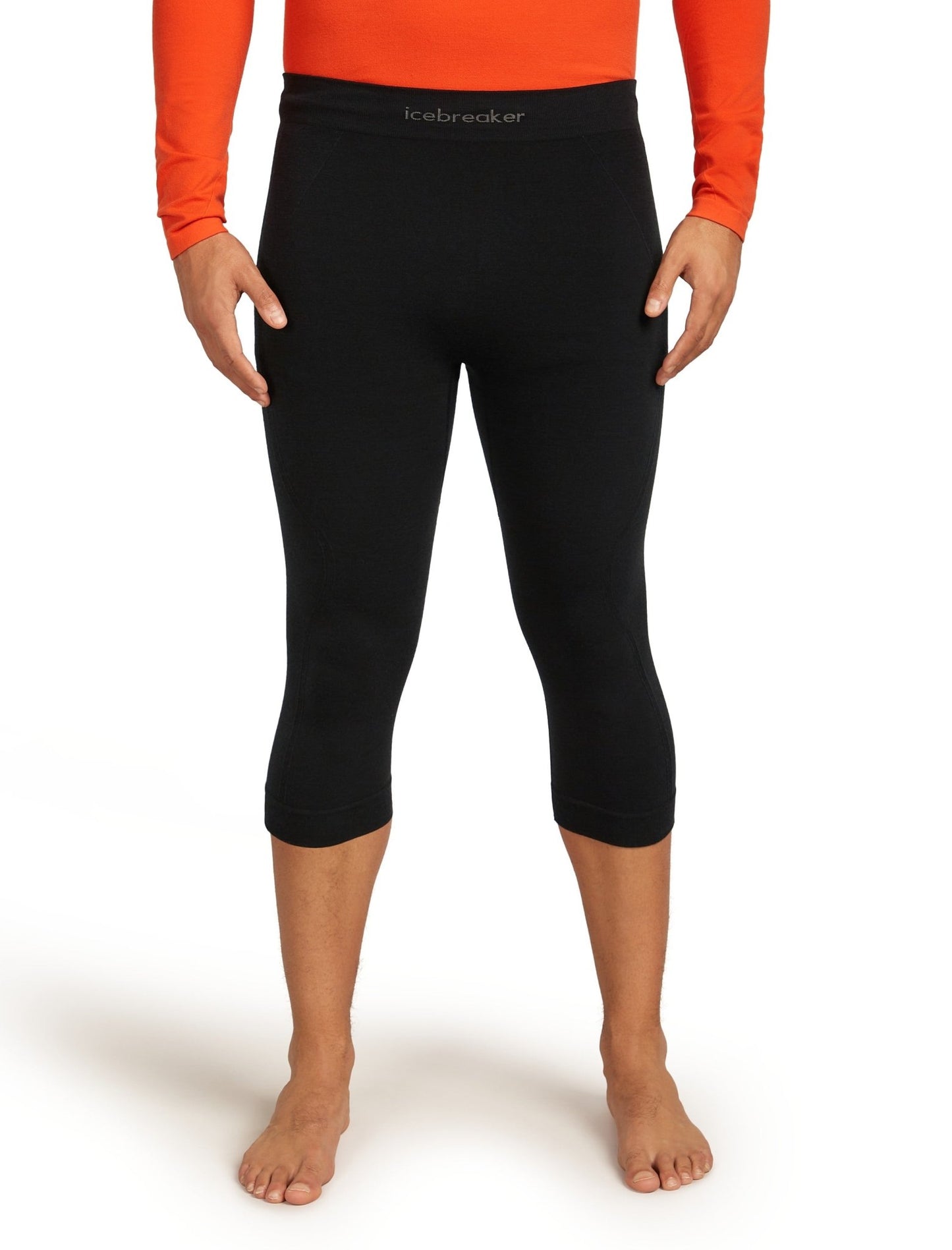 Icebreaker 260 ZoneKnit Seamless 18" Mens 3 - 4 Tights - Skiis & Biikes