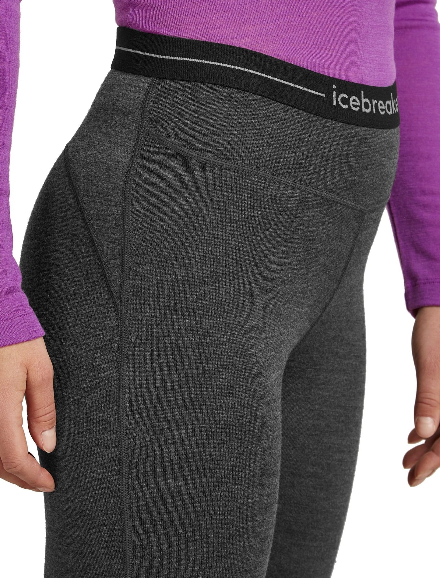 Icebreaker 260 ZoneKnit Womens 3 - 4 Leggings - Skiis & Biikes