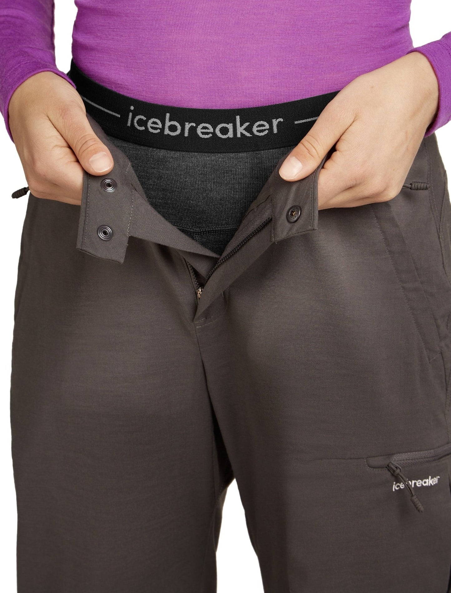 Icebreaker 260 ZoneKnit Womens 3 - 4 Leggings - Skiis & Biikes