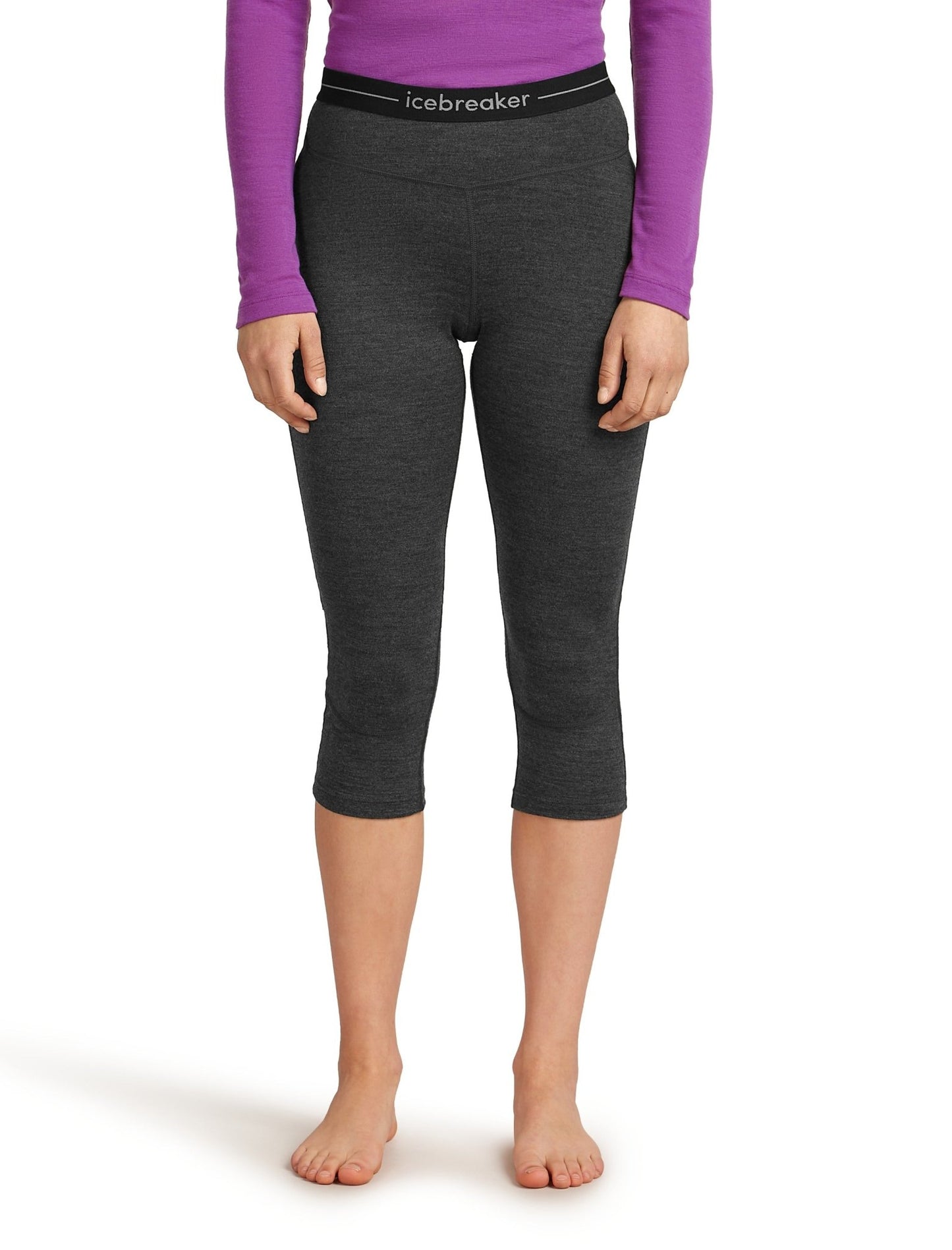 Icebreaker 260 ZoneKnit Womens 3 - 4 Leggings - Skiis & Biikes