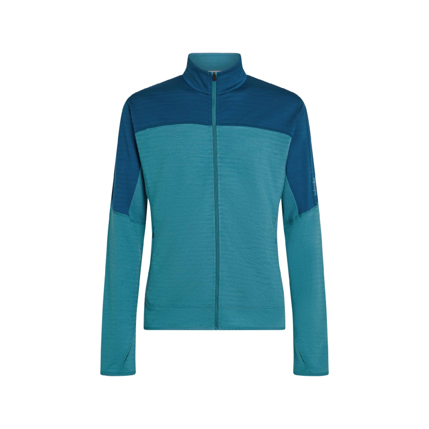 Icebreaker 300 RealFleece Descender Mens LS Zip - Skiis & Biikes