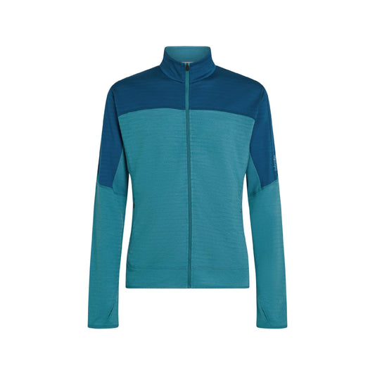 Icebreaker 300 RealFleece Descender Mens LS Zip - Skiis & Biikes